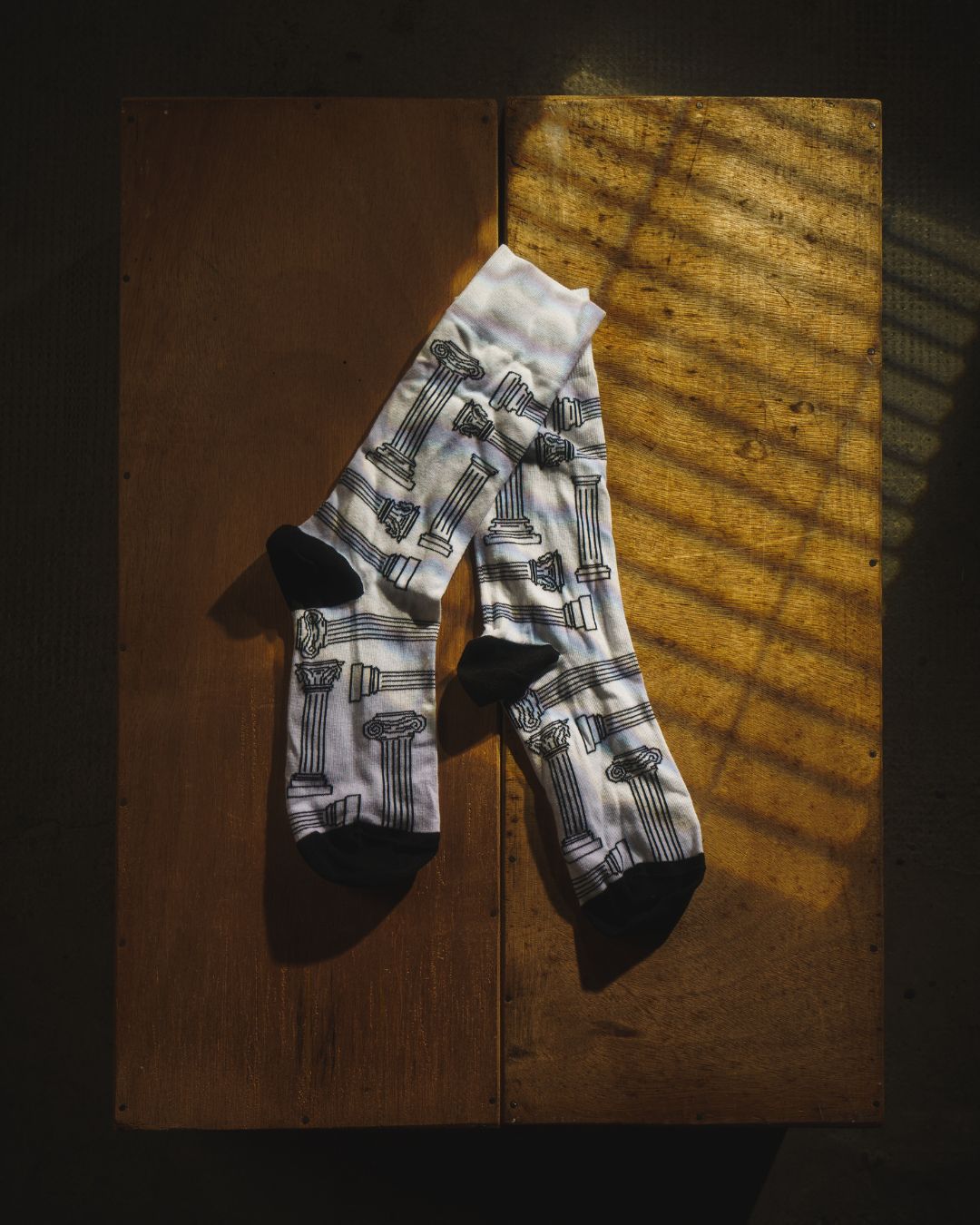 Paire de chaussettes colonnes
